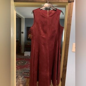 Calvin Klein sleeveless suede-feeling dress